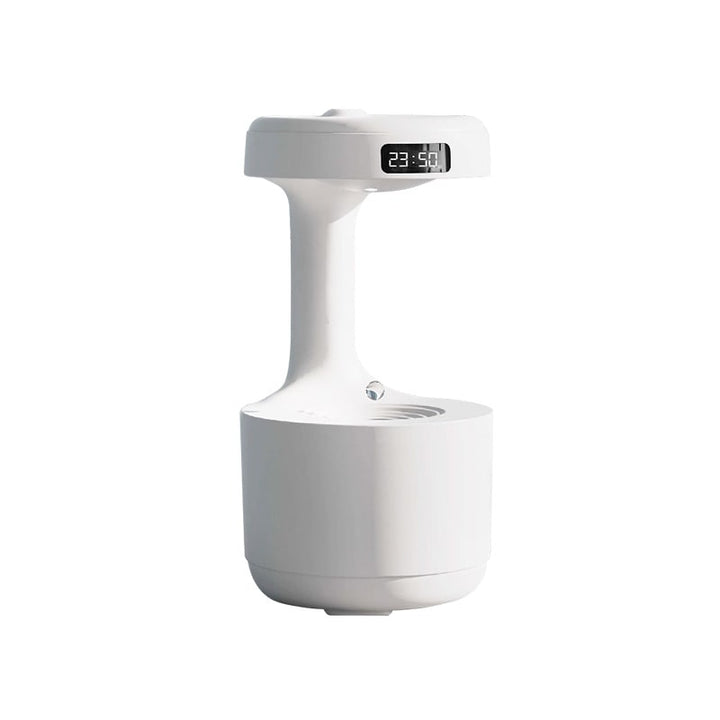 Anti Gravity Cool Mist Humidifier with LED Clock and Large Capacity for Room or Whole House