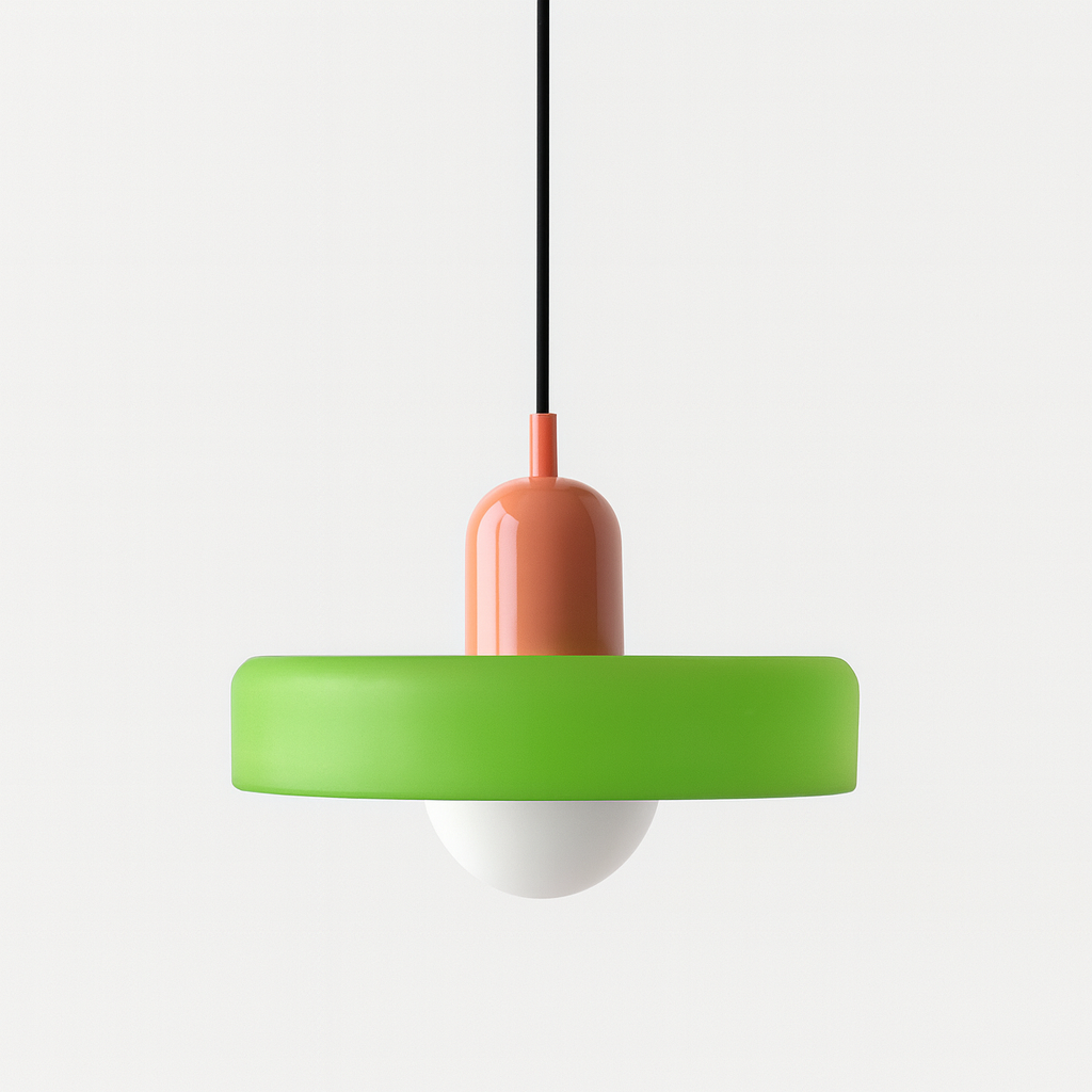 Bauhaus Pendant Light in Colored Glass