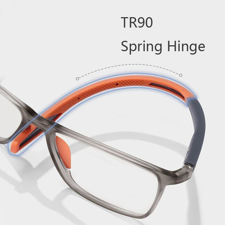 Blue Light Glasses Reading Rectangular Spring Hinge