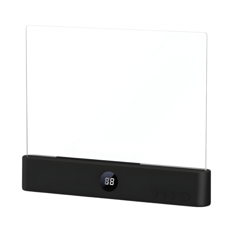 LED Book Light Panel for Reading with Digital Display and Flat Design