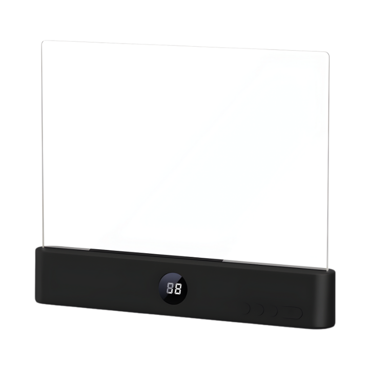 LED Book Light Panel for Reading with Digital Display and Flat Design