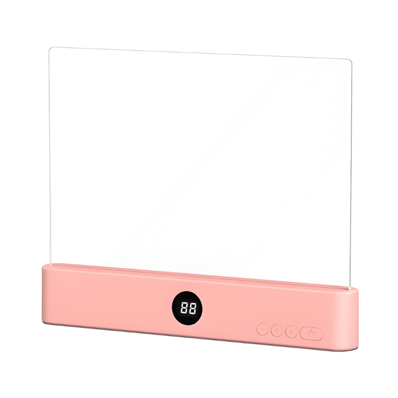 LED Book Light Panel for Reading with Digital Display and Flat Design