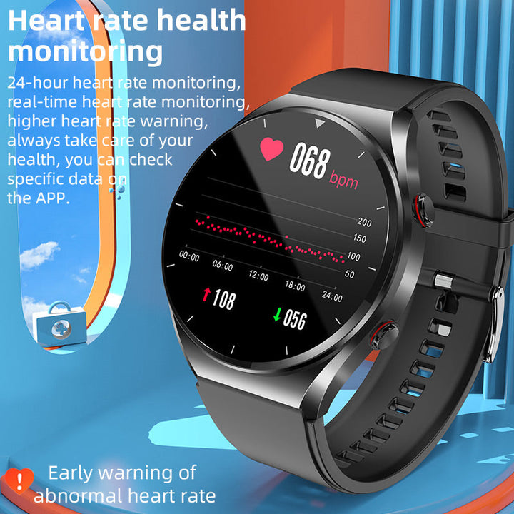 One-Click Blood Glucose Measurement|Blood Glucose Blood Pressure ECG|ECG HRV Heart Rate Monitoring Smart Health Watch