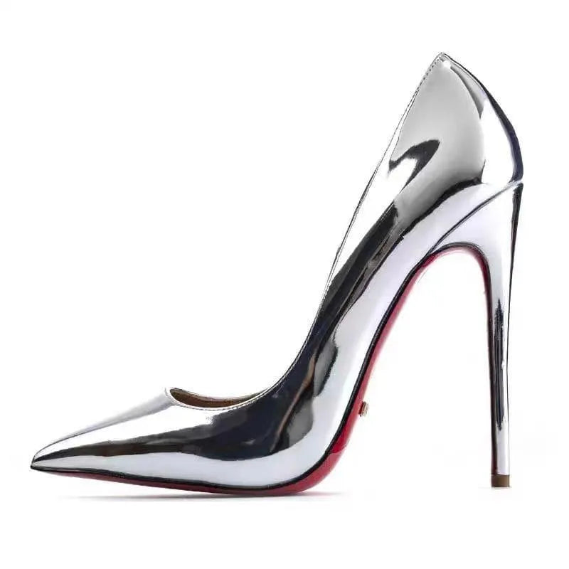 Women's Stiletto Heels – Pointed Toe & Patent Leather, Various Colors