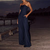 Women's Summer Tube Top Long Jumpsuit