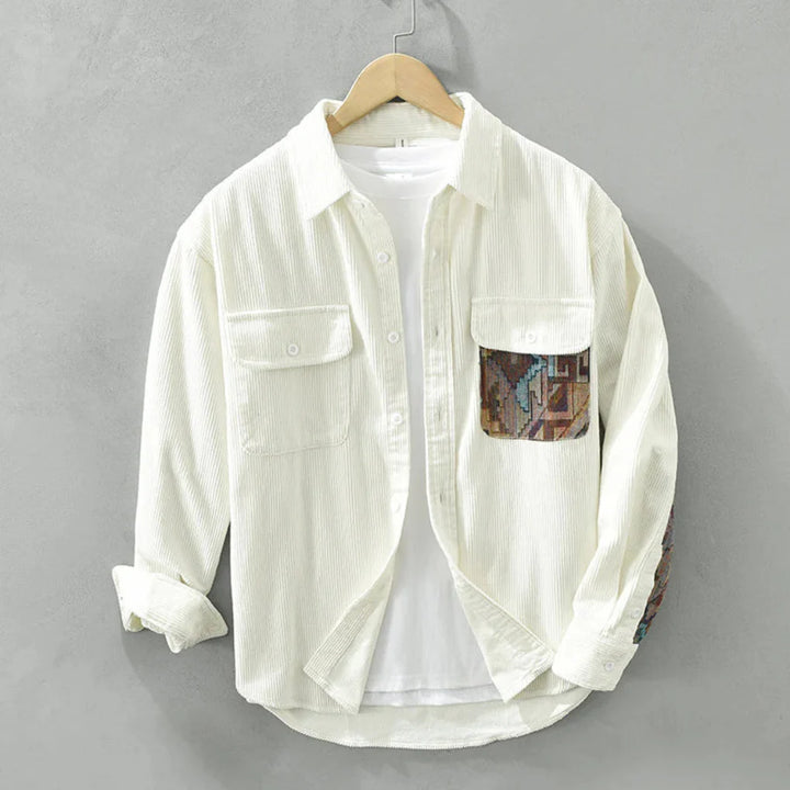 Men's Vintage Long Sleeved Shirt  Classic Style with Timeless Appeal