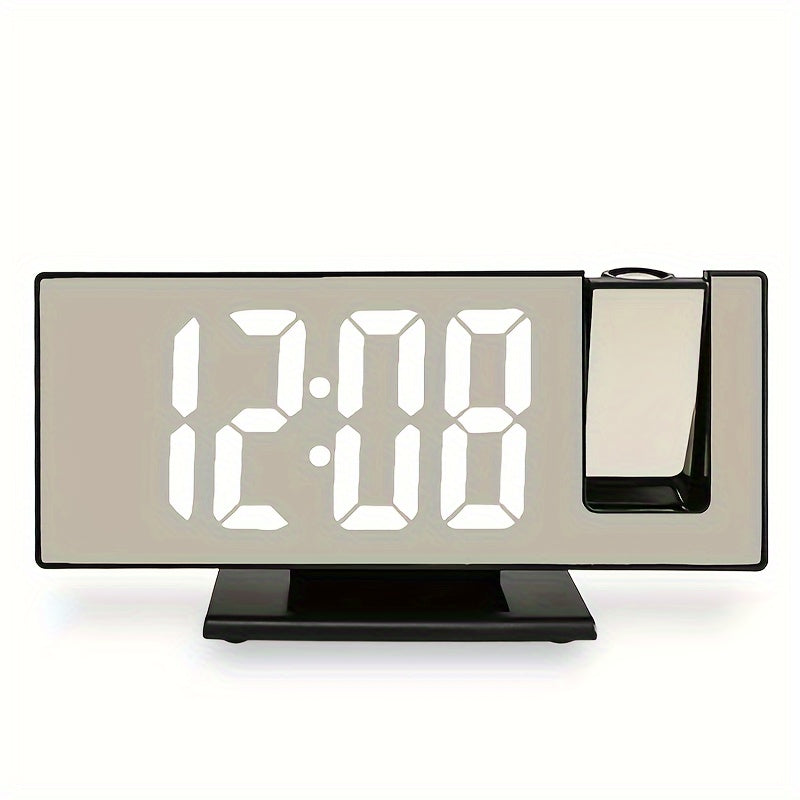 Digital Projection Alarm Clock – Large LED Display and Multifunctional Alarm Feature