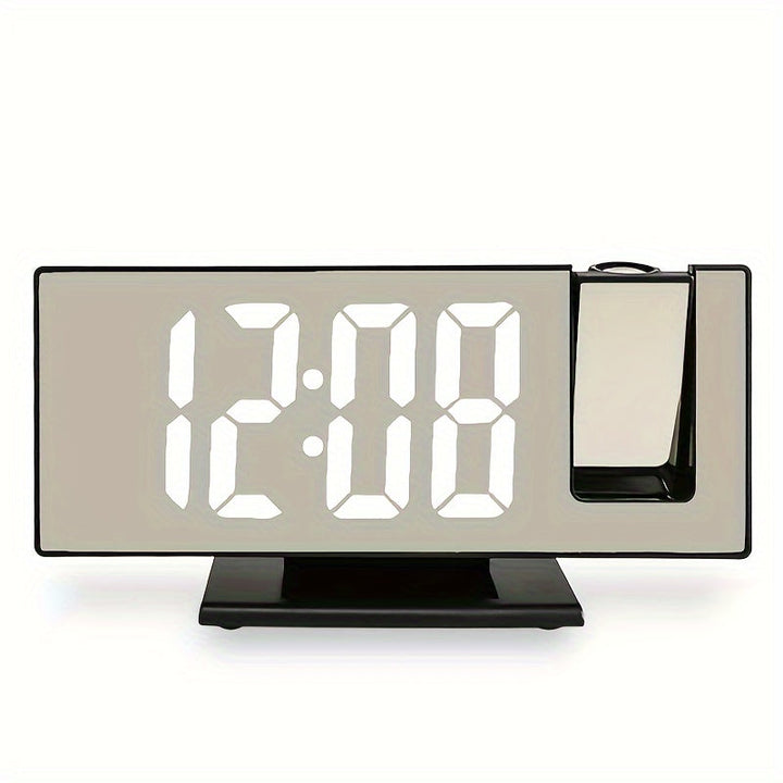 Digital Projection Alarm Clock – Large LED Display and Multifunctional Alarm Feature