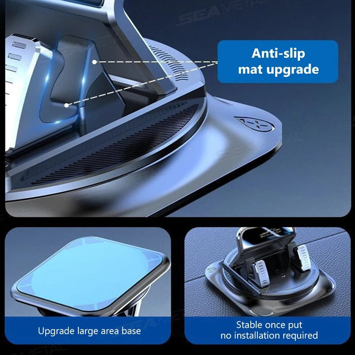 Car Phone Mount with 360 Degree Rotation Dashboard Suction Cup Holder Universal Fit
