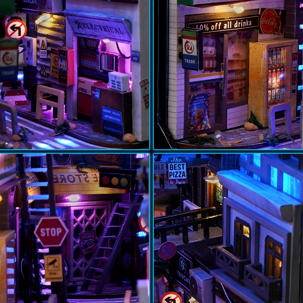DIY Cyberpunk Cabinet Kit – 3D Model for Home Decoration with Lighting