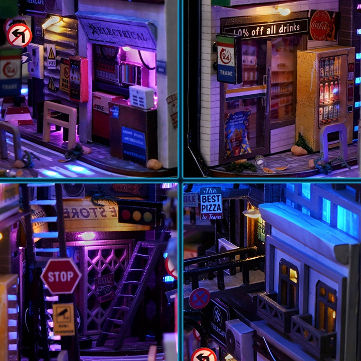 DIY Cyberpunk Cabinet Kit – 3D Model for Home Decoration with Lighting
