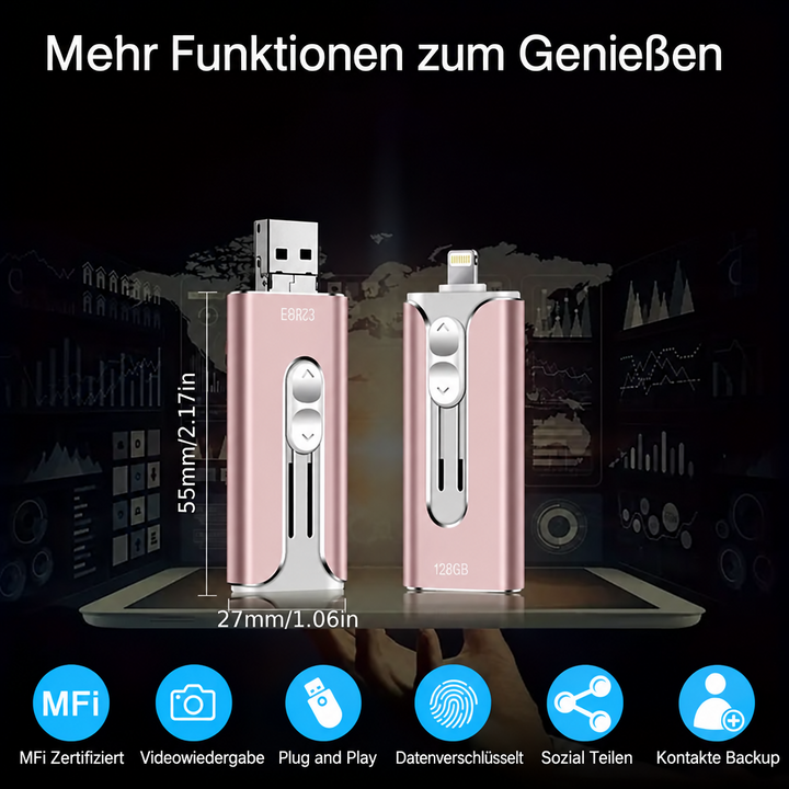 4-in-1 Memory Stick - Extra Storage for Your Smartphone
