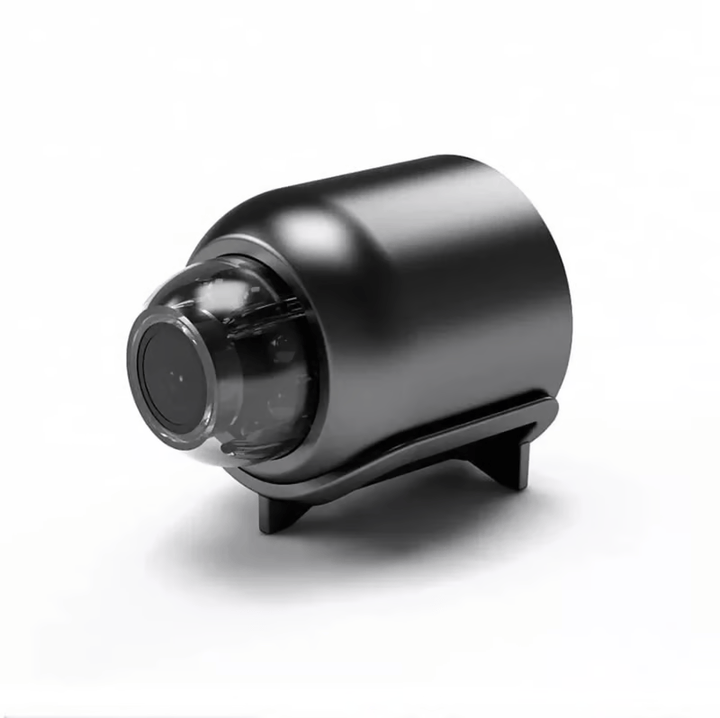Mini 1080P HD WiFi security camera – records video and audio.