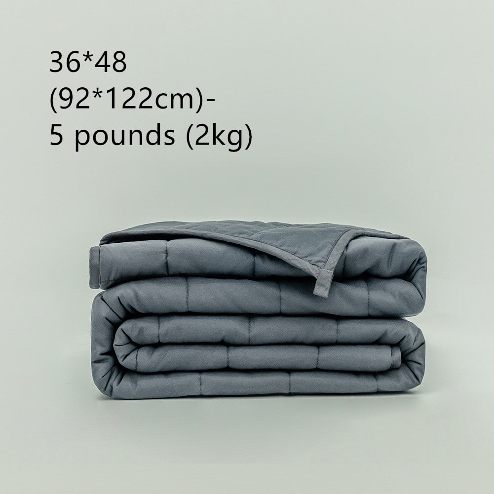 Cooling Weighted Blanket with Quilted Cotton and Glass Beads