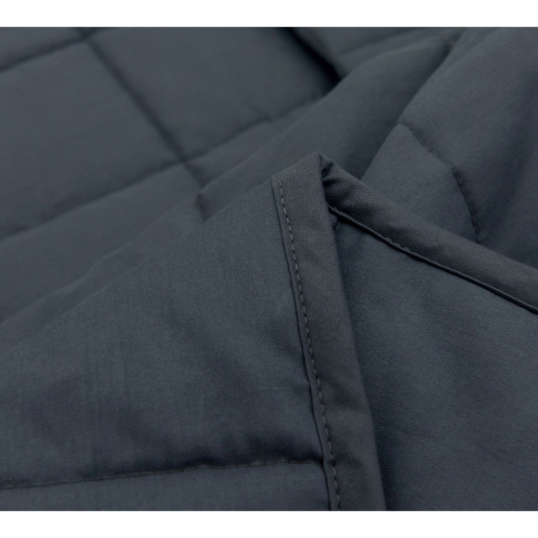 Cooling Weighted Blanket with Quilted Cotton and Glass Beads