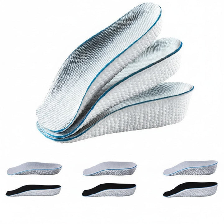 Custom Arch Support Insoles with Height Increasing Heel and Ergonomic Footbed