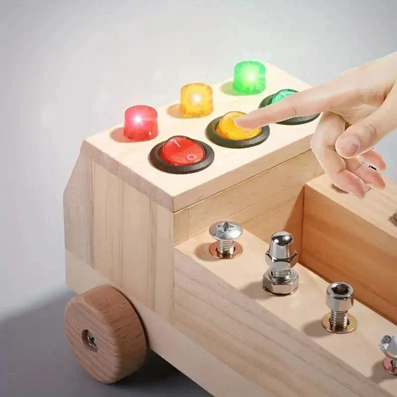 Montessori Busy Board – Educational Toy to Develop Motor Skills and Logical Thinking