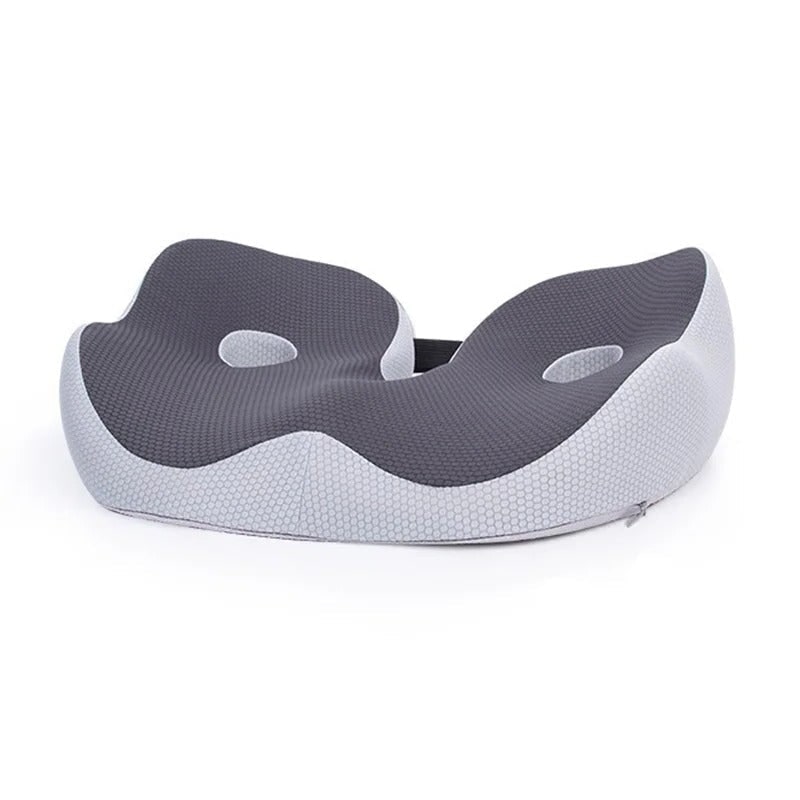 Desk Chair Seat Cushion with Orthopedic Memory Foam and Adjustable Strap