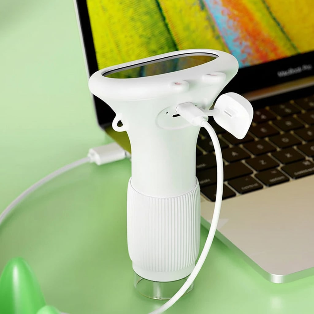 Digital Handheld Microscope with Lcd Screen and Portable Wand Design