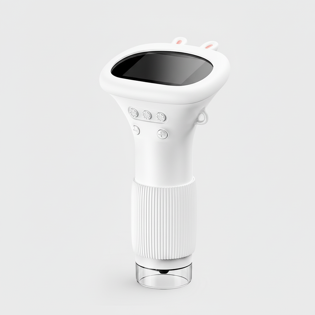 Digital Handheld Microscope with Lcd Screen and Portable Wand Design
