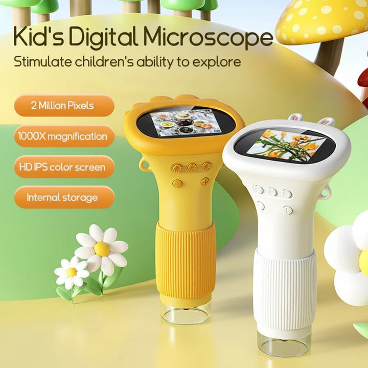 Digital Handheld Microscope with Lcd Screen and Portable Wand Design