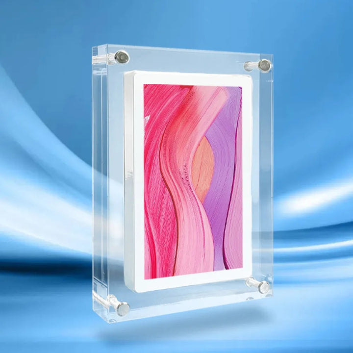 Digital Photo Picture Frame with Smart Display Acrylic Block and Ips Screen Electronic