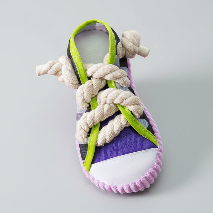 Cotton Rope Slipper Toy – Durable Dog Chew & Teething Toy