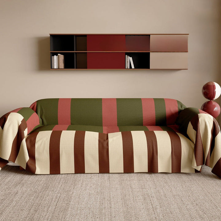 Modern Striped Sofa Couch Cover