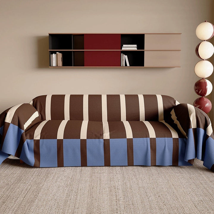 Modern Striped Sofa Couch Cover
