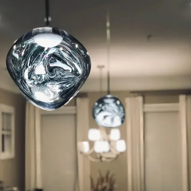 Fjordline Nordic Pendant Lamp with Clear Glass for Kitchens and Living Rooms