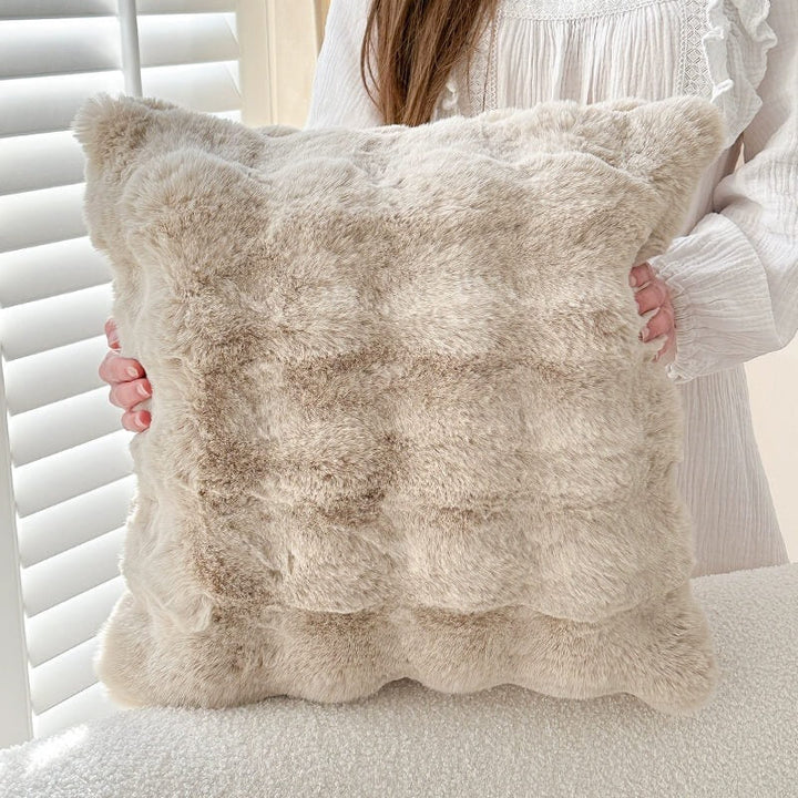 Faux Rabbit Fur Sofa Cover – Ultra Soft Plush Couch Cover for Pets