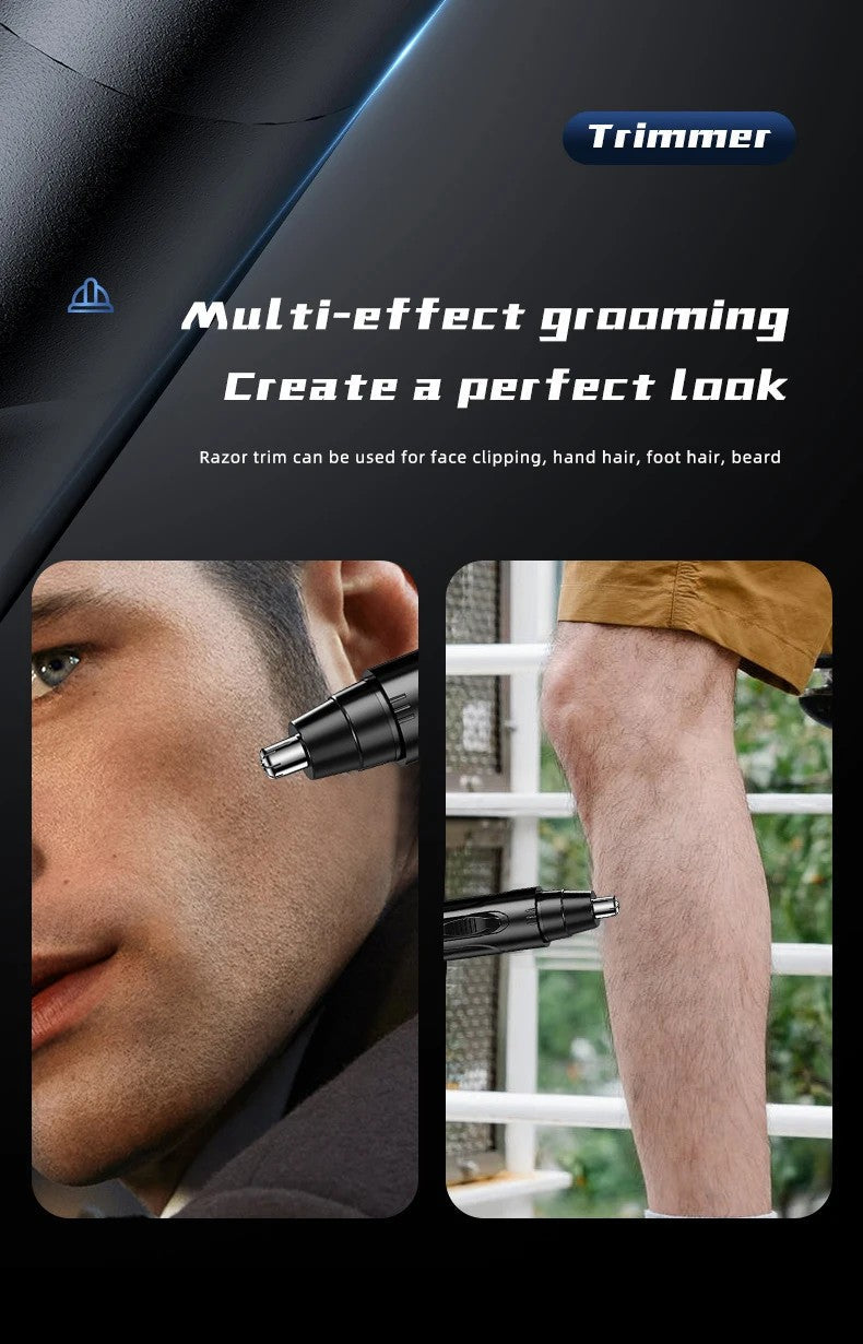 Professional Pain-Free Nose and Ear Hair Trimmer for Men and Women – Rechargeable