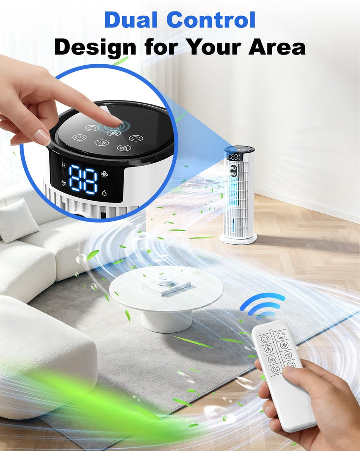 Portable 4-in-1 Room Cooler with Remote Control and Timer