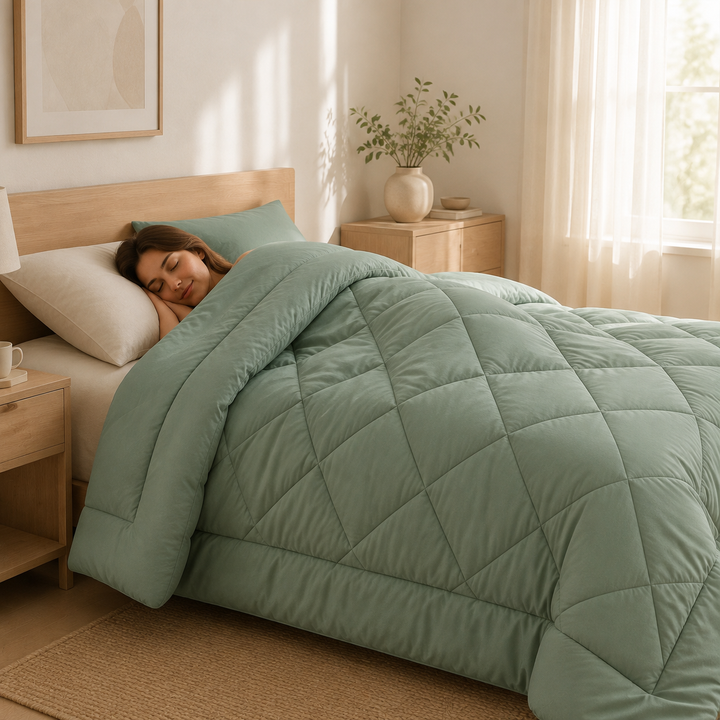 2-in-1 Quilted Duvet – No Duvet Cover Needed
