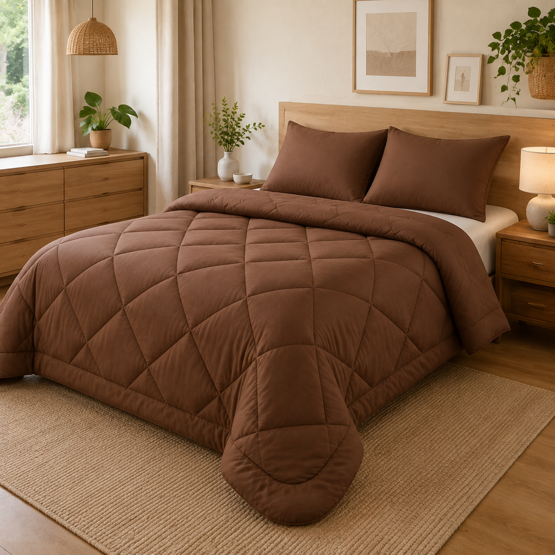 2-in-1 Quilted Duvet – No Duvet Cover Needed