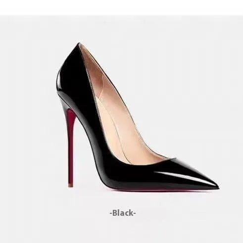 Women's Stiletto Heels – Pointed Toe & Patent Leather, Various Colors