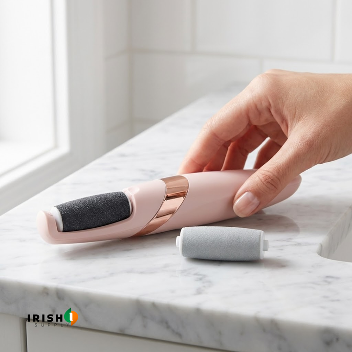 Electric Foot Callus Remover with Interchangeable Rollers and USB Rechargeable