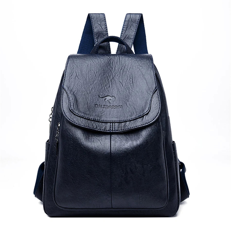 Leather Backpack for Women - Vegan Leather - Practical & Stylish
