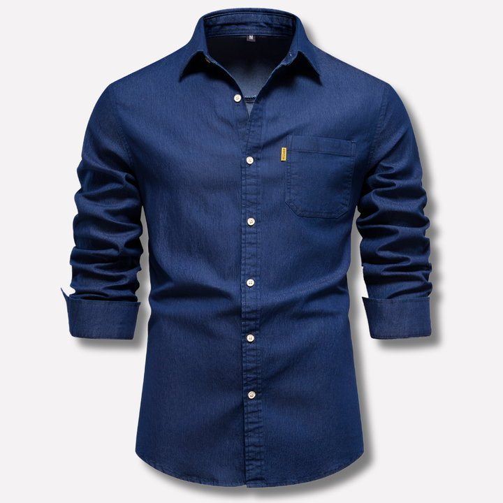Men’s Long-Sleeve Denim Shirt