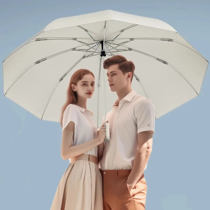 EliteShield Reverse Umbrella | Compact, Waterproof & Windproof with Reflective Safety Strip