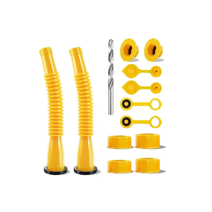 Gas Can Spout and Nozzle Replacement Kit with Flexible Design and Leak-Proof Gaskets