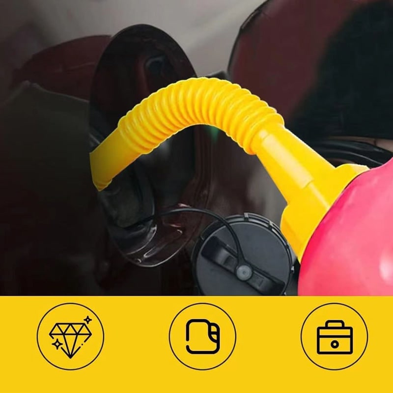 Gas Can Spout and Nozzle Replacement Kit with Flexible Design and Leak-Proof Gaskets