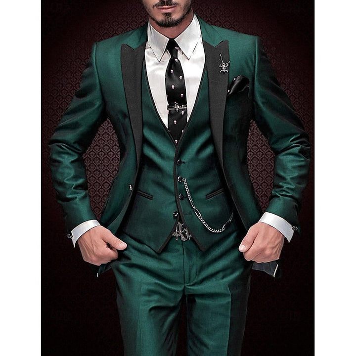 Elegant, Tailored Three-Piece Men's Suit for Special Occasions