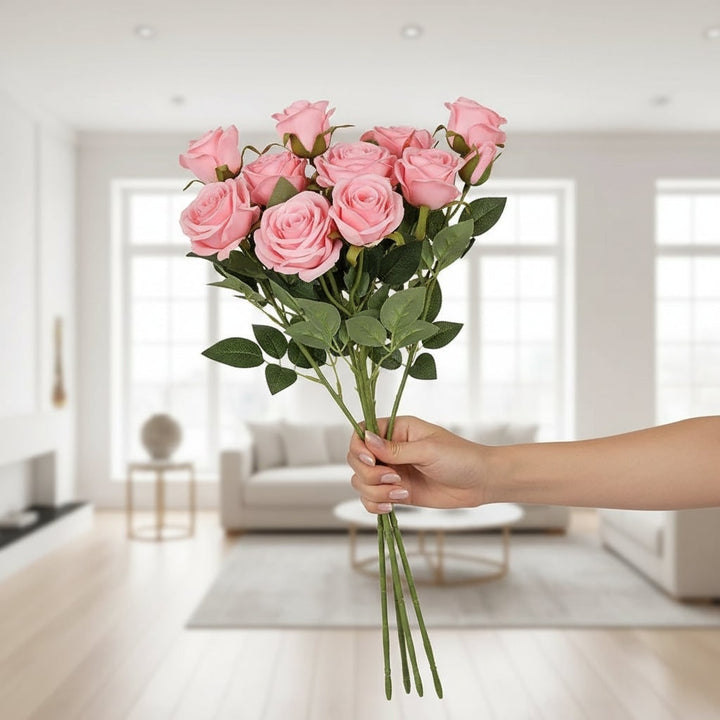 Halloween Artificial Flowers Fake Roses Bulk Faux Long Stem for Decoration and Party Arrangement