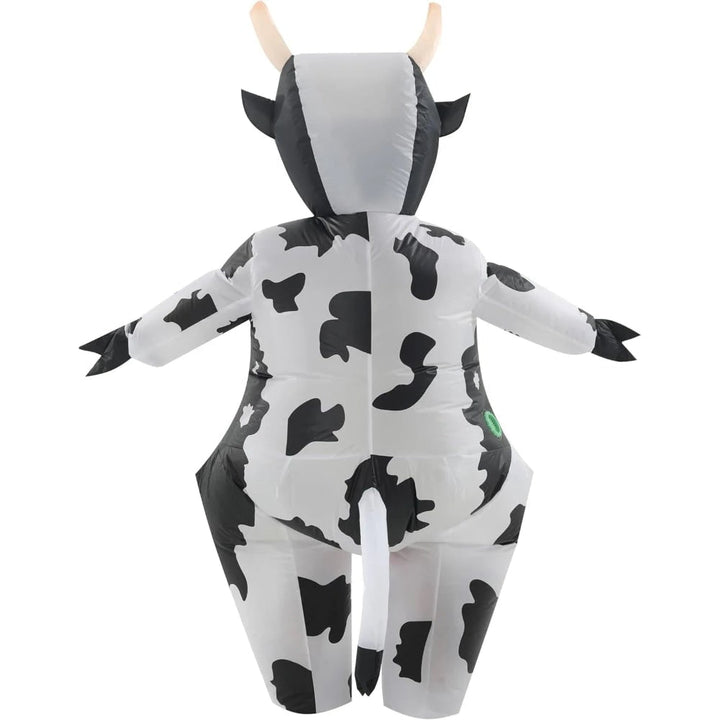 Halloween Inflatable Cow Costume with Blow Up Suit and Animal Design