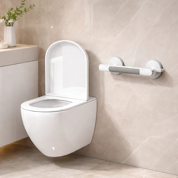 Support Handle for Shower, Bath or Toilet | Suction Grab Bar for the Elderly, No Drilling Required | SeniGrip