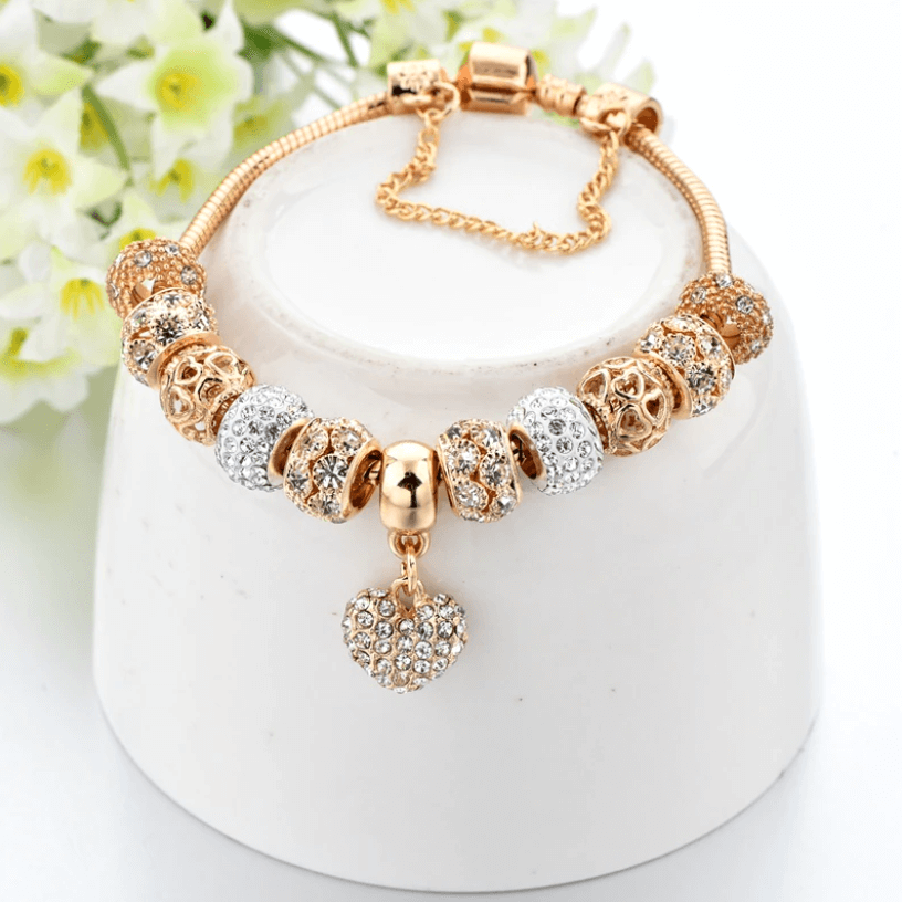 Heart Charm Bracelet