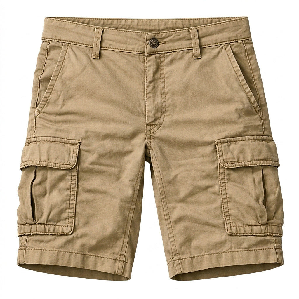 Men's Cargo Shorts with Flap Pockets