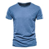 Men's Crew-Neck T-Shirt with Slub Yarn Texture