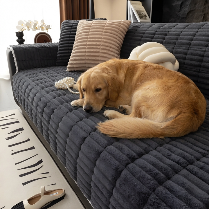 One-Piece Flannel Sofa Cover